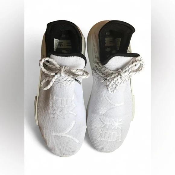 Adidas NMD HU Human Race Pharrell Williams GY0092 Men’s Size 9 Shoes Core White.